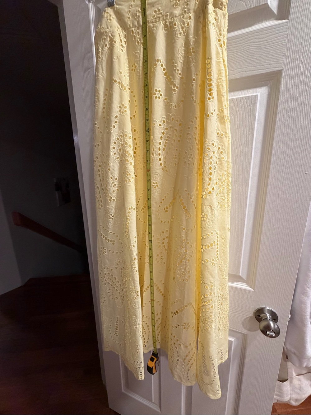 Chicwish Yellow Eyelet Maxi Skirt - Picture 6 of 9